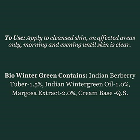 Biotique Bio Winter Green Spot Correcting Anti Acne Cream